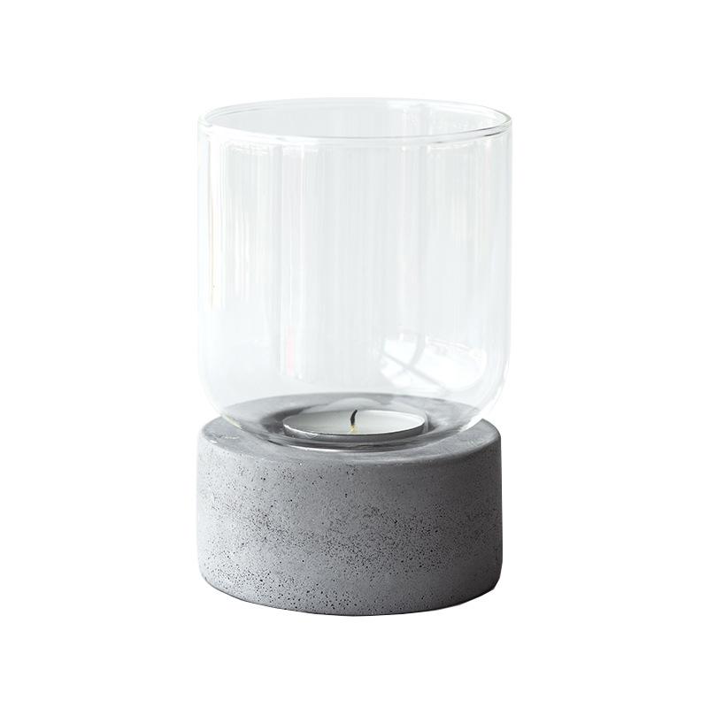 European-Style Aromatherapy Glass Lantern Candle Holder