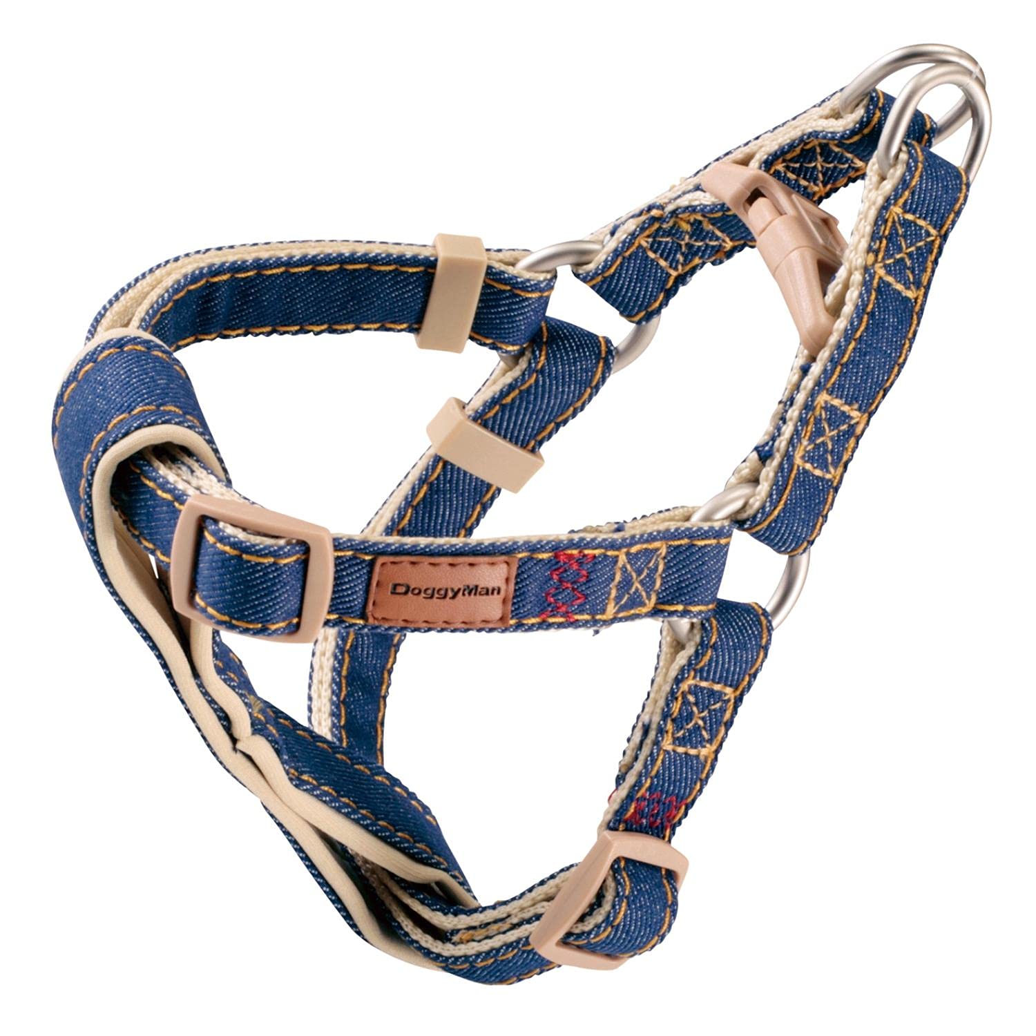 

Doggyman Tailor Dog Harness Denim Style Navy Doggy s (Small)