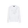 Armani Exchange SS23 Logo Print Crew Neck Casual Long Sleeve Sweatshirt Men sweatshirt White 3RZMAQ-ZJTDZ-1100