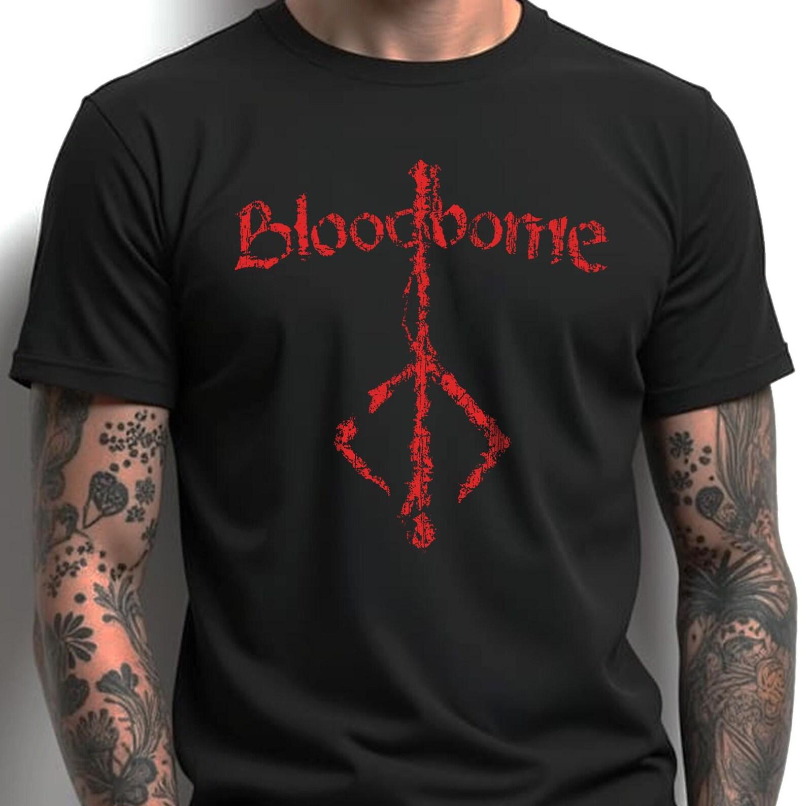 Bloodborne T shirt Hunter s Mark | Unique Soulsborne Gamer Merch 2XL