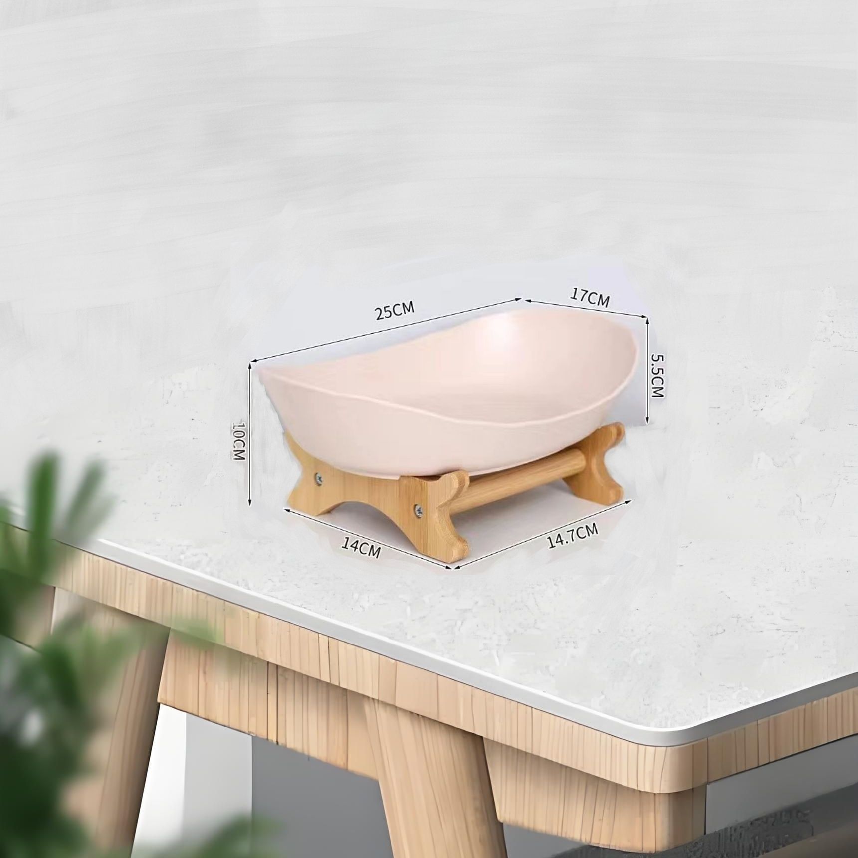 

Fruit tray Double layer Multi-layer living room Dried fruit tray Bamboo frame Household snack tray Candy tray Fruit basket Bamboo and wood single layer