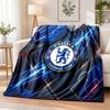Chelsea FC Printed Flannel Blanket Warm Comfort Bed Throw For Indoor Home Decoration