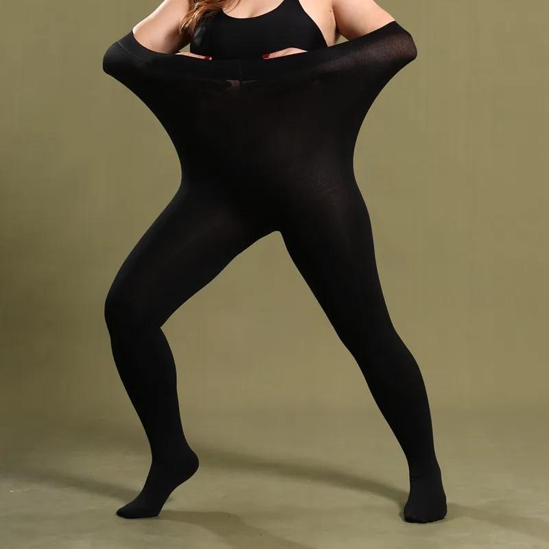 Plus Size High Waisted Tights For Women Shaping 120 Denier Nylon Spandex Comfortable Opaque Sexy Stockings New
