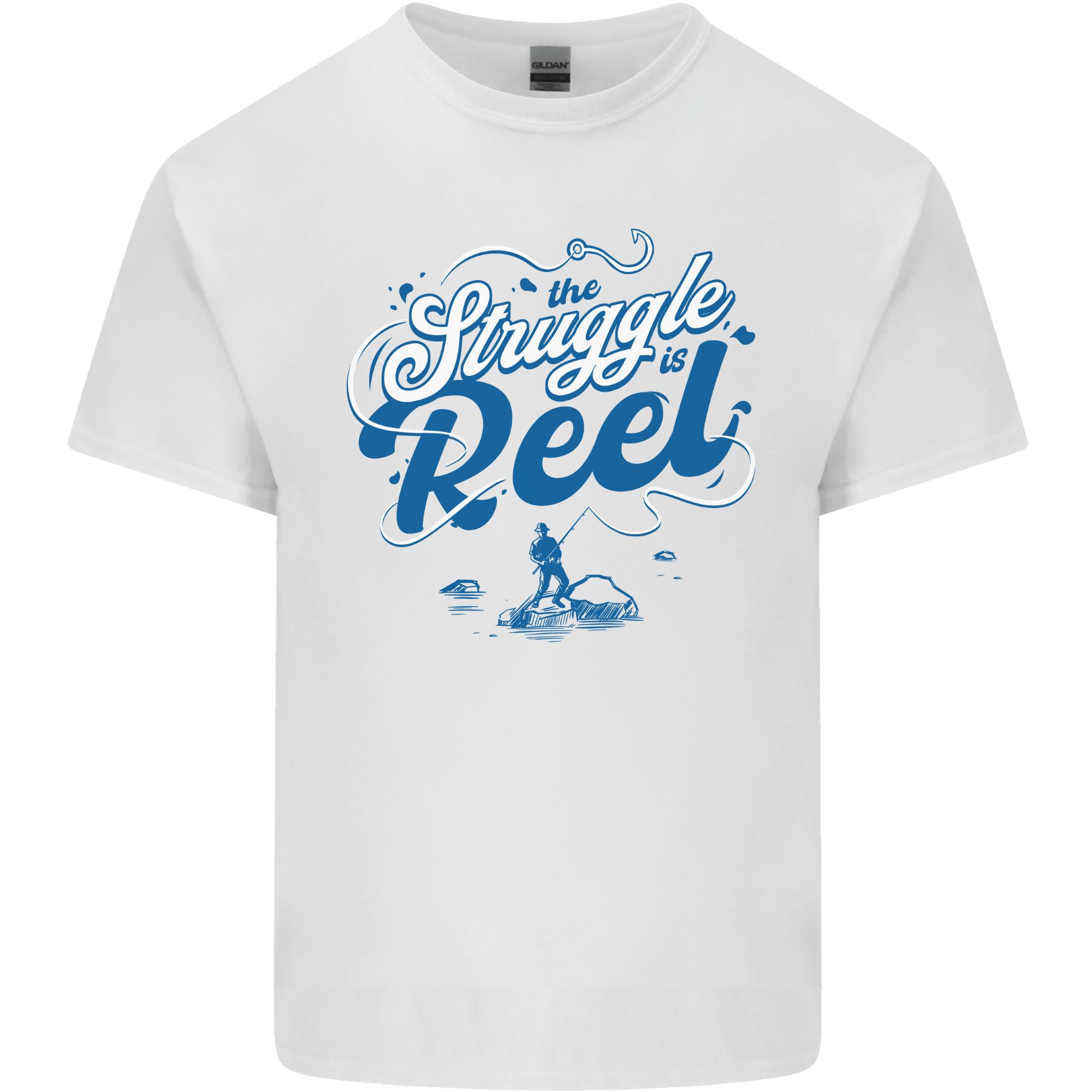 The Struggle is Real Funny Fishing FisherUnisex Unisexs Light Cotton TShirt S