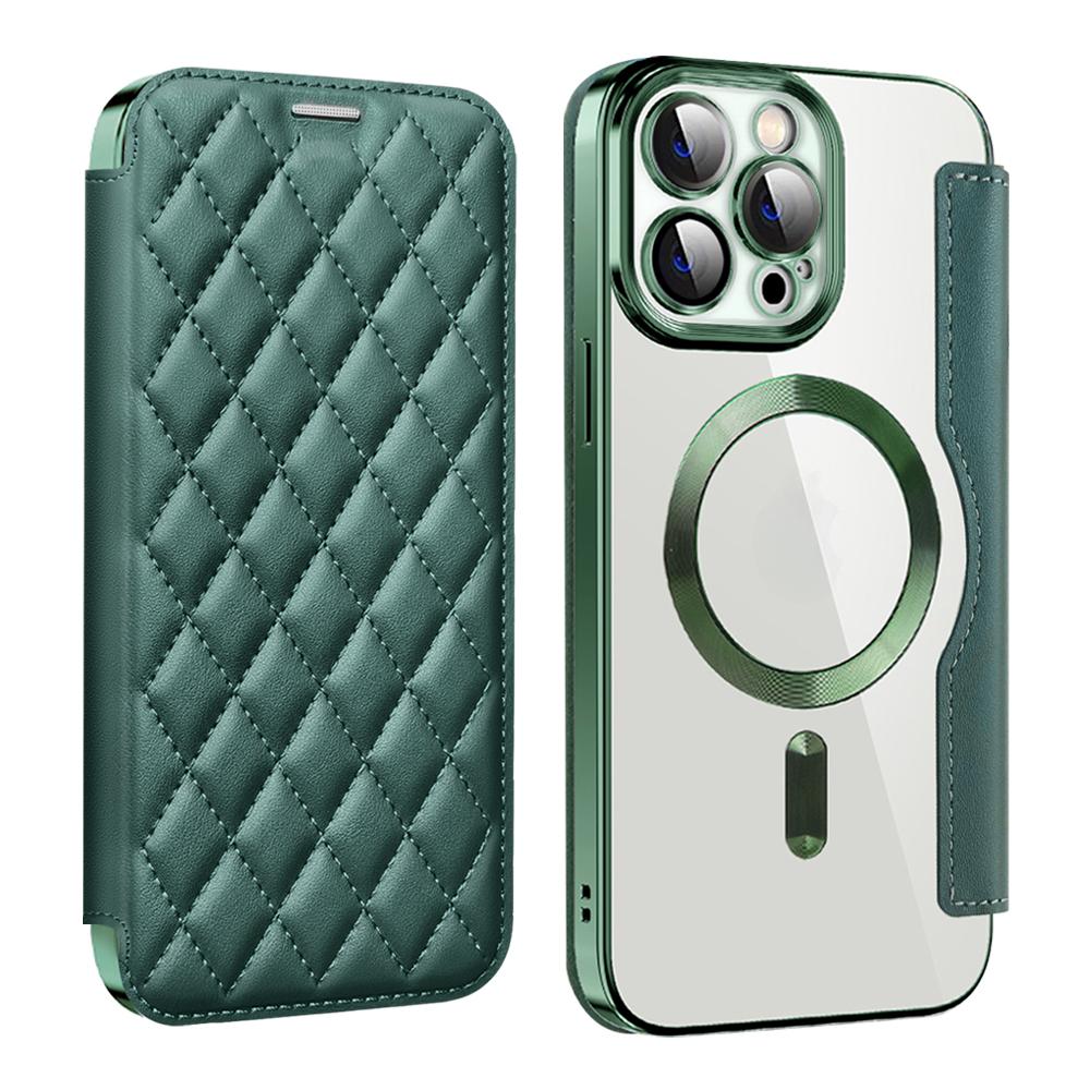 For Magsafe Card Holder Magnetic Wallet Leather Phone Case for IPhone 14 Pro Max 15 Plus 13 12 11 Wireless Charging Book Cover