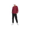 PUMA Round-Neck Pullover Sweater with Cuff Print Unisex Sweater Red 539522-21