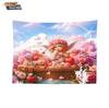 1pc Valentine's Day Romantic Cupid Print Tapestry Living Room Wall Decoration Background Cloth Machine Washable Space Pendant