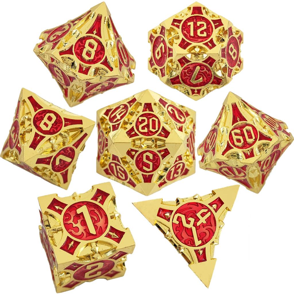 Métal coc dés courants dnd dragons et donjons dés rpg à multiples facettes cthulhu d20 jeu de société