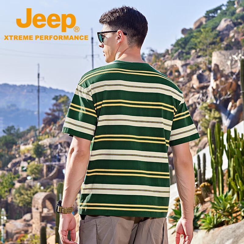 

Jeep Unisex Striped Pure Cotton T-Shirt J422074523 2XL