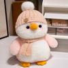 Cute Fluffy Penguin Plush Toy, 30cm, Perfect Gift for Kids (Pink)