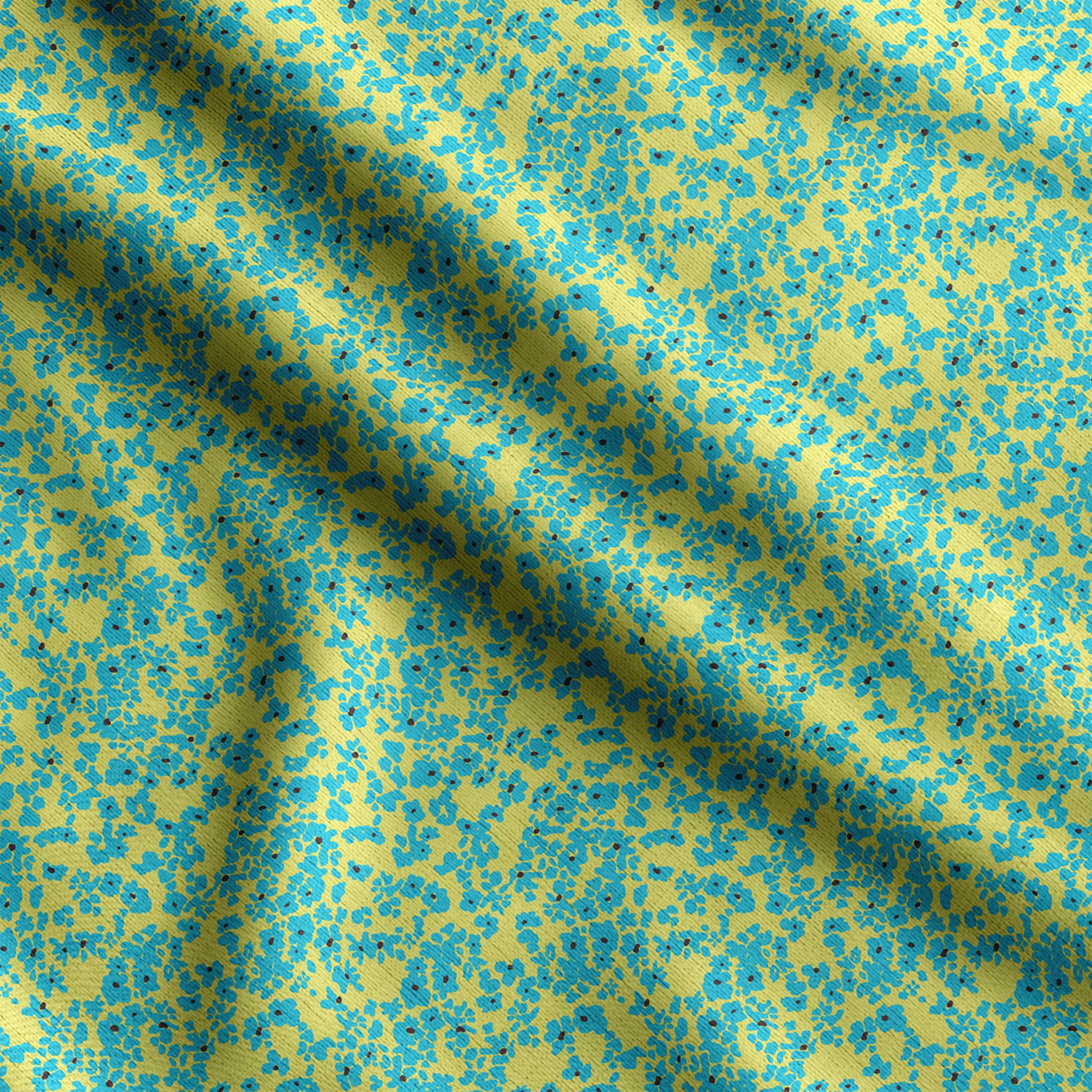 

Квітковий принт Soimoi, бавовняний кембрик, стьобальна тканина, продана The Yard шириною 42 дюйми, бавовняна тканина середньої щільності, 42 Inch Wide - Cotton Cambric жовтий