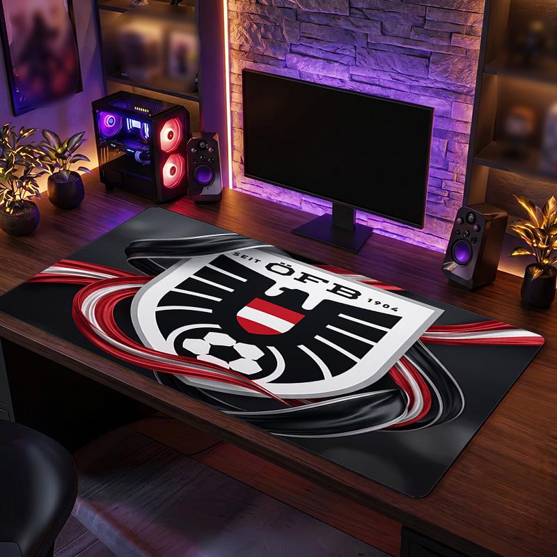 Austria Football Crest Mouse Pad, Extended Non Slip Rubber Desk Mat for Gaming Office Laptop Fan Gift