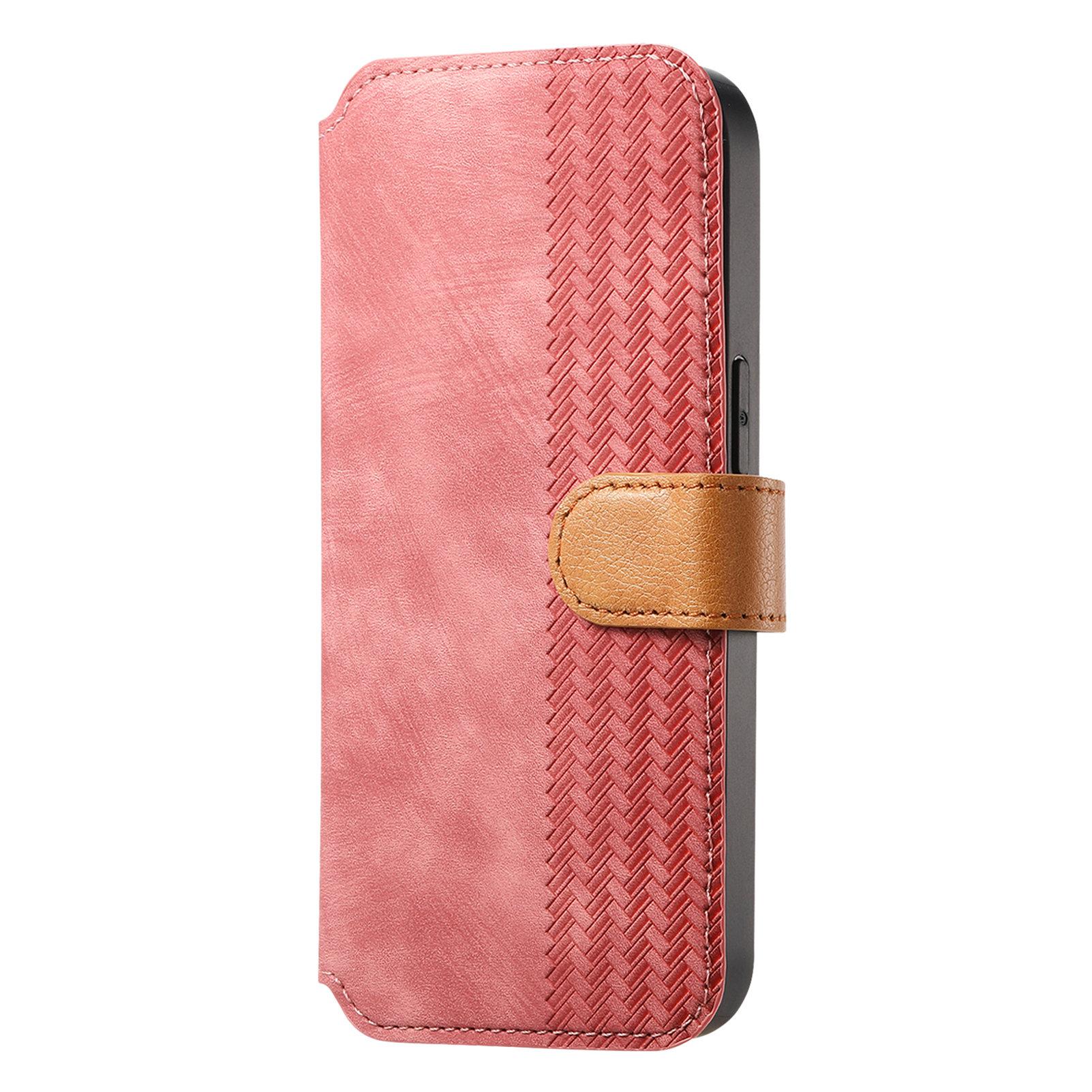 

Ударопрочный чехол-кошелек для iPhone XS/11/12/13/14/15/16/17...| Держатель для карт + Подставка + RFID-защита iPhone 11 розовый