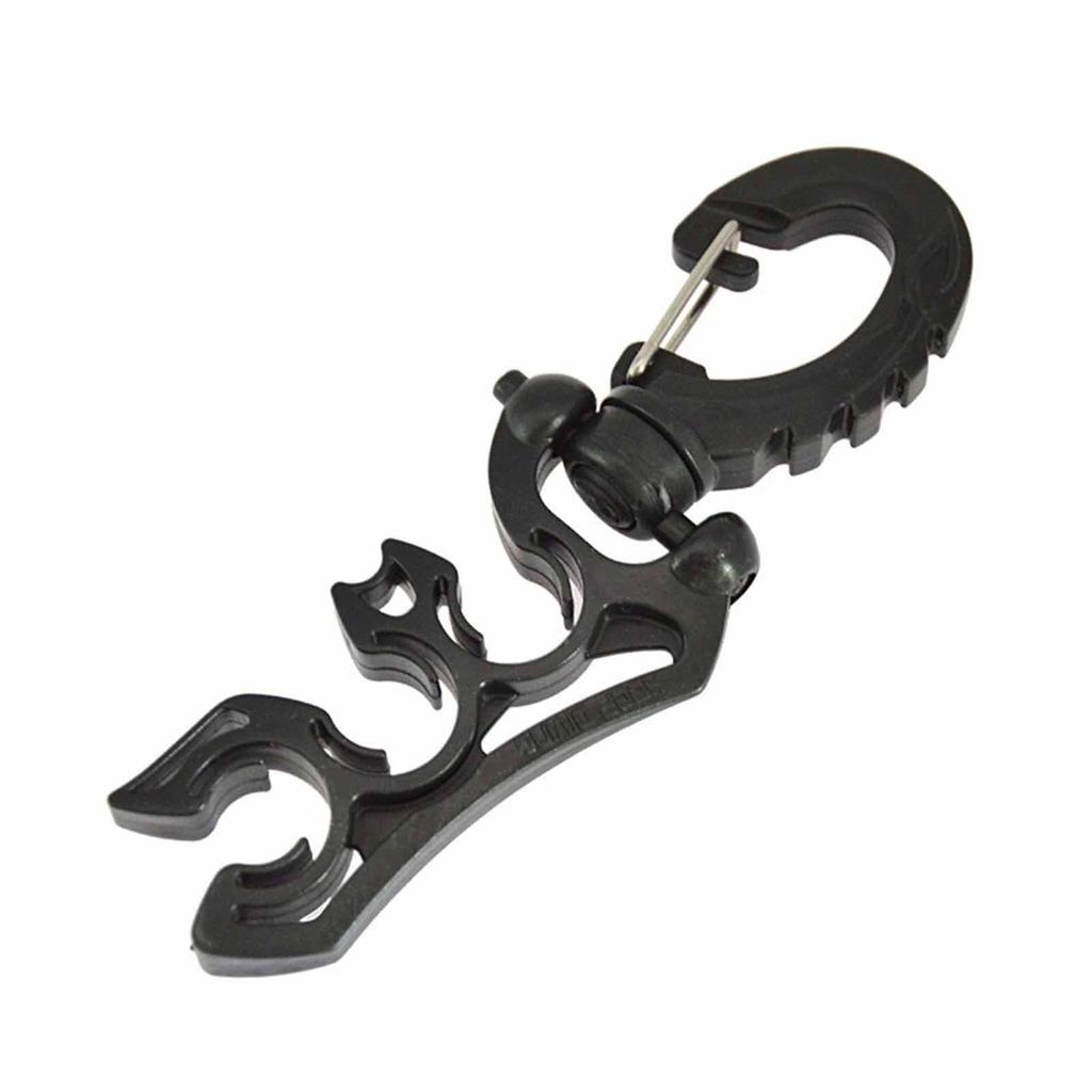 Submersible Secondary Head Clamp – Fixed  Low-Pressure Pipe Clamp, Hose Hook for Quick-Breathing Regulator