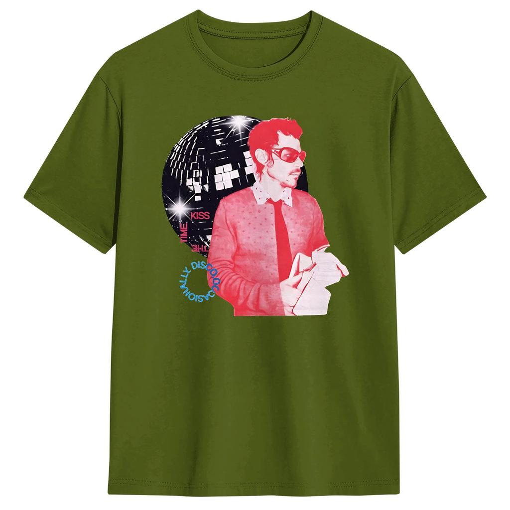 Men Harry Styles Kiss All The Time Disco Occasionally T Shirt  Cotton Clothes Funny Short Sleeve Tee Shirt New Arrival TShirt