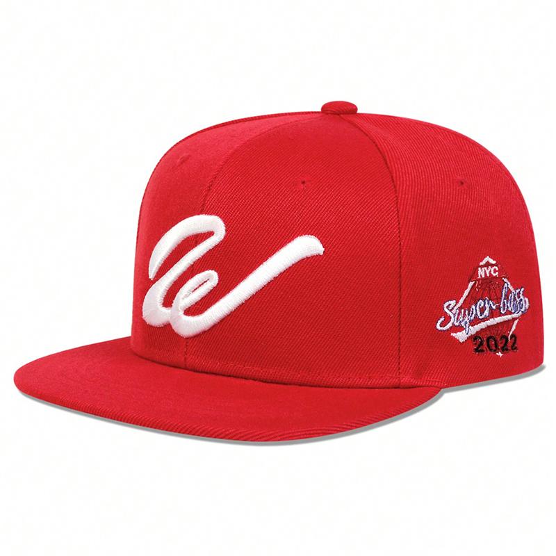 Unisex W Letter Embroidery Hip-hop Hats Spring Autumn Outdoor Adjustable Casual Baseball Caps Sunscreen Hat