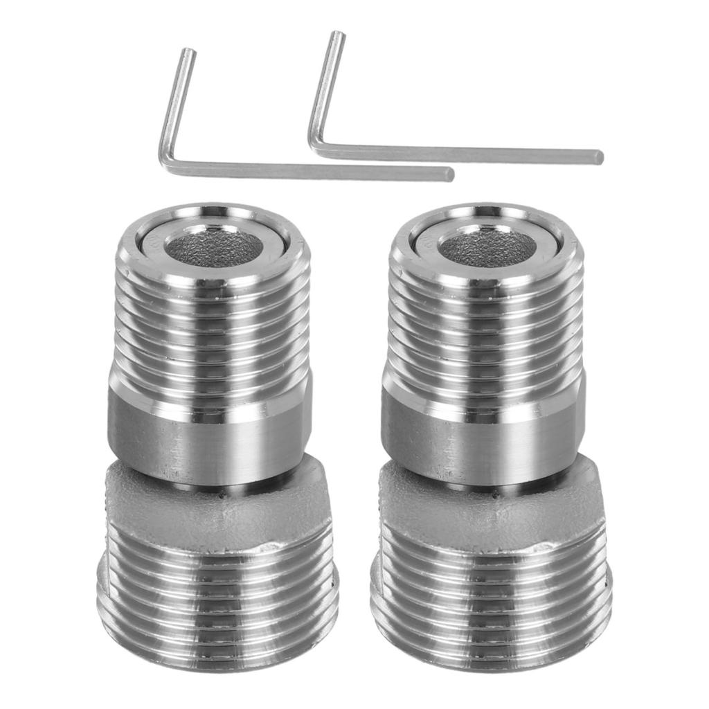 2pcs Shower Extension Corner Telescopic Curved Feet 360Degree Faucet Angled Curved Foot Eccentric Screw Corner Tap Adapter Tools