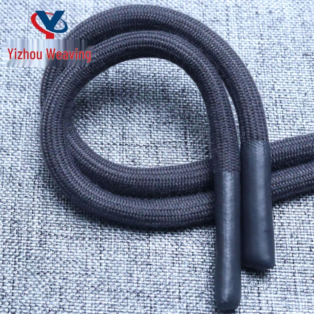 20-Color 8MM Resin Tip Drawstring for Hoodies & Sports Pants - Polyester Cotton Blend