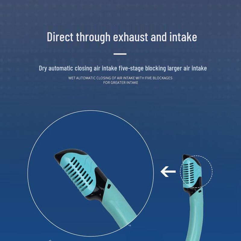 YBLKJ S18S Adult Full Dry Foldable Silicone Snorkel