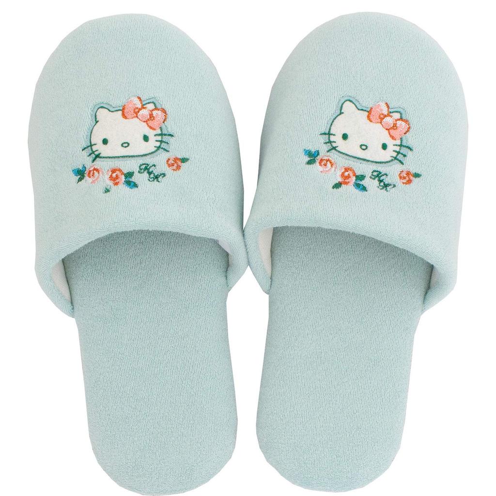 OKA Hello Kitty Grace Washable Slippers Mint Green Hello (Sanrio Kitty)