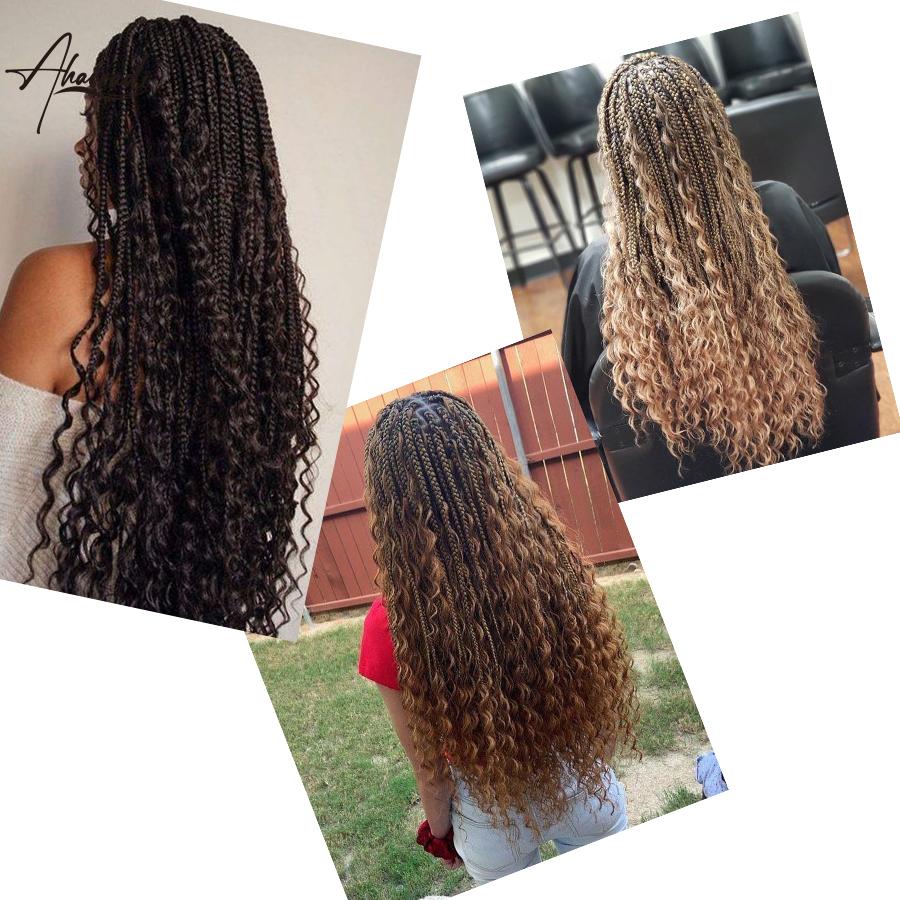 Buy 5 Pcs Afro Kinky Curly Crochet Braids 20 Inch Pink Hook Braids Hair  Extensions Black Brown Passion Twist for Curly Box Style at affordable  prices — free shipping, real reviews with photos — Joom