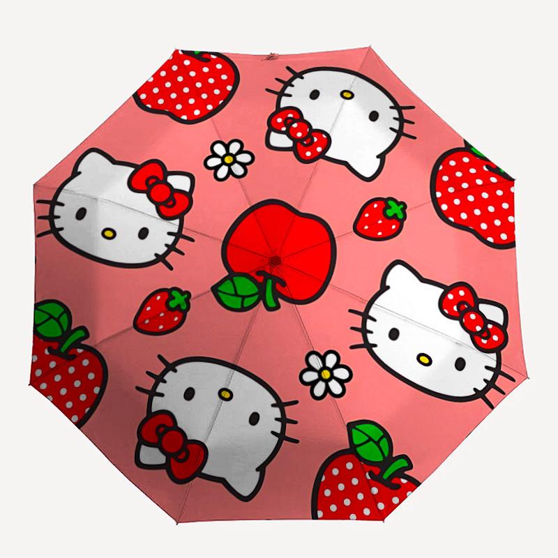 

1pc Hello Kitty umbrella - automatic opening and closing, sturdy iron frame, formal occasions yy251027009
