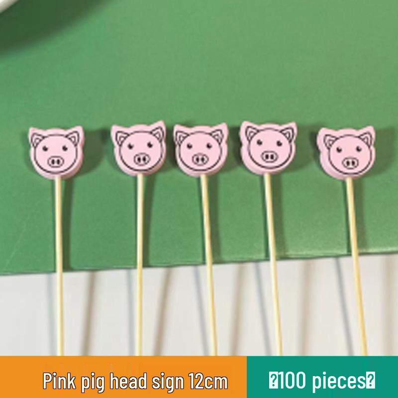 Colorful Bamboo Fruit Forks & Cocktail Skewers - Decorative & Disposable for Baking & Events