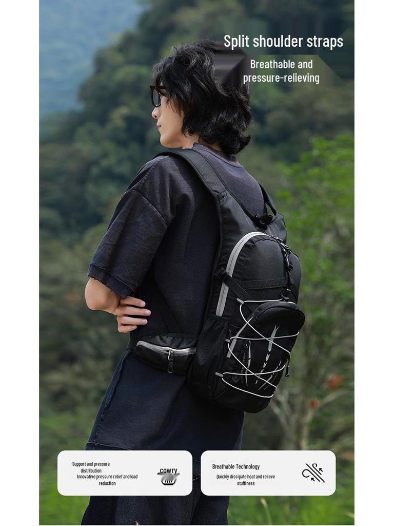 New Breathable Lightweight Reflective Outdoor Backpack for Hiking, Travel, and Camping
