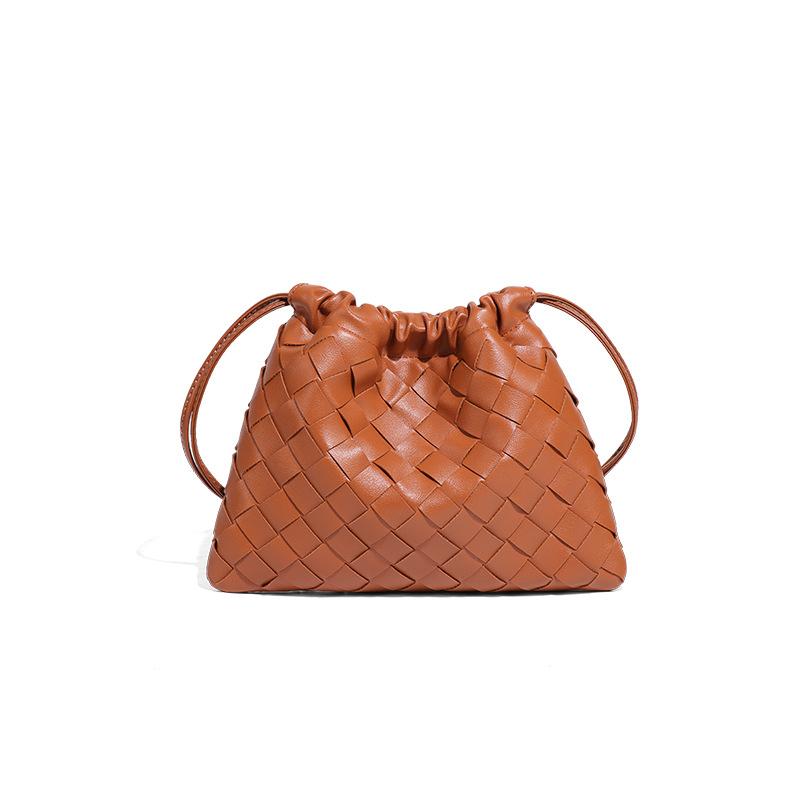 Checkerboard Garbage Bag, Fashionable Cloud Bag, Hand-woven Bag, Mini Cute Single-shoulder Crossbody Women's Bag