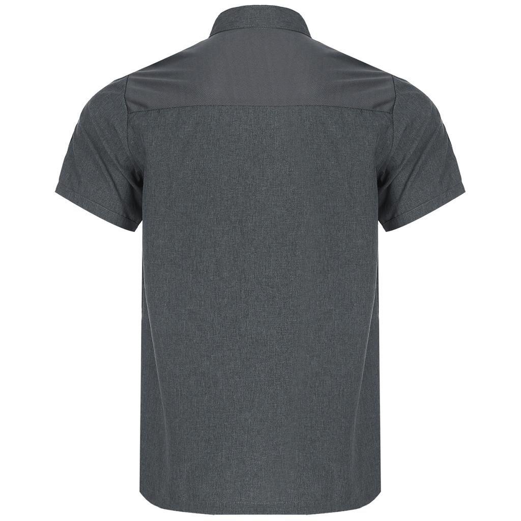 Unisex Stand Collar Chef Jacket for Restaurant Kitchen Uniforms Bakery Staff Durable Work Attire