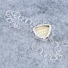 Calcite Agate Gemstone Handmade 925 Sterling Silver Bracelet 7-8" M-2708