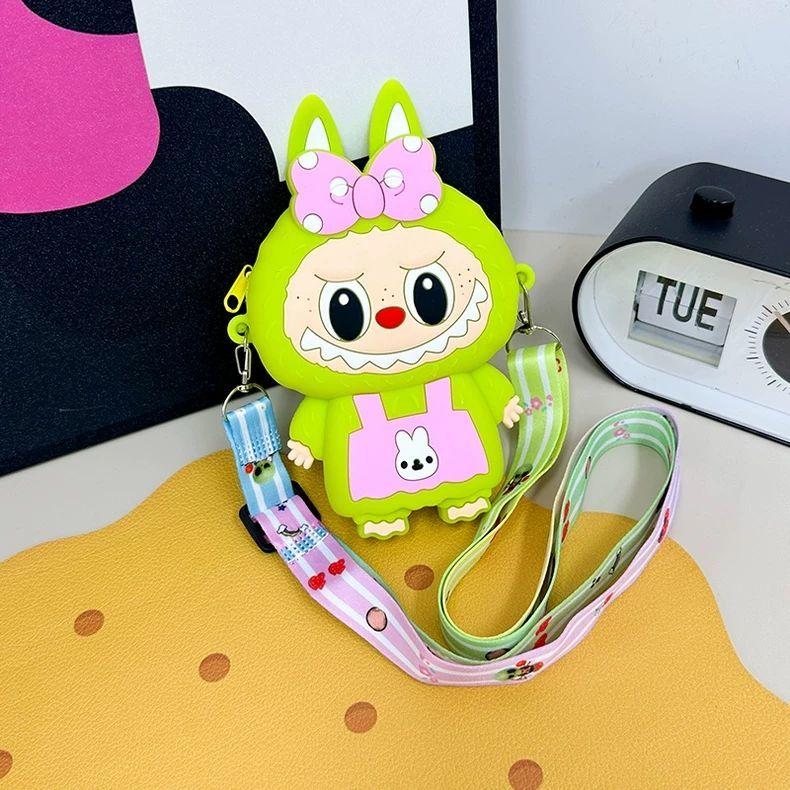 Girls Bag New Crossbody Bag Cute Cartoon Silicone Change Bag Trendy Princess жёлтый 990₽