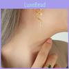 Snake Design Stainless Steel Studs With Electroplated Surface For Fashionable Women