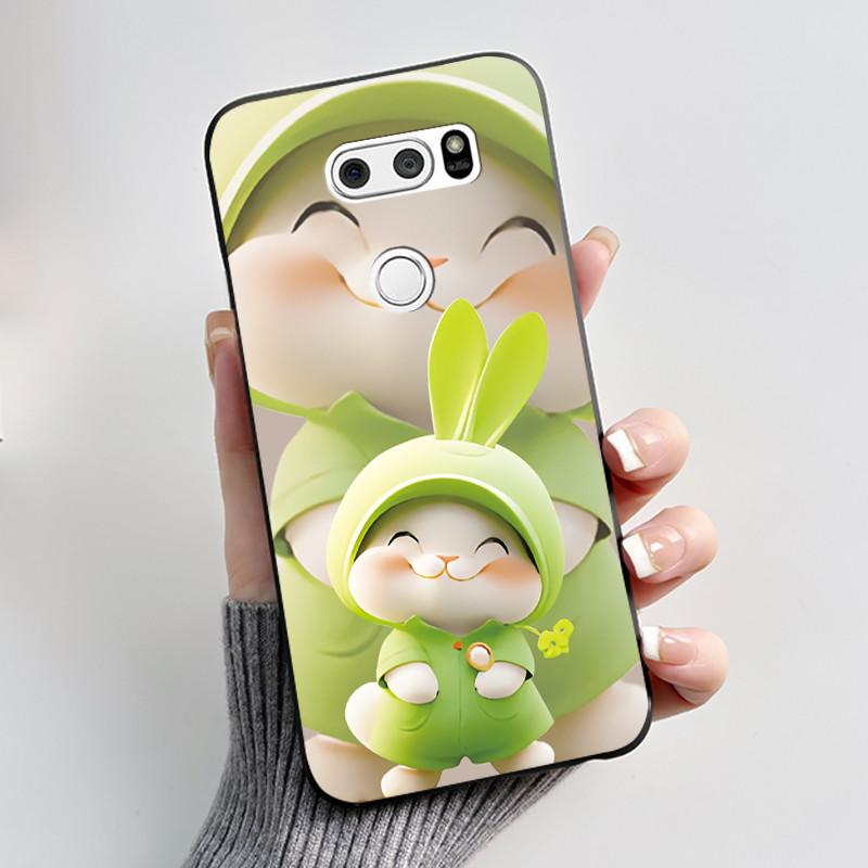Casing For LG V30 V30+ V30S V30S+ V35 V35+ ThinQ Slim Soft Black Silicon Case Aesthetic Luxury Cute Cool Boys Girls Back Cover