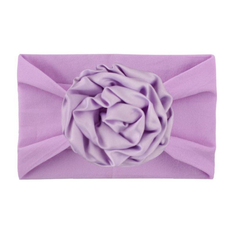 Weiche und bequeme Kinderkopfbedeckung aus Nylon, Baby-Schleifenscheibe Nylonstrumpf-Stirnband, breites Baby-Kopftuch