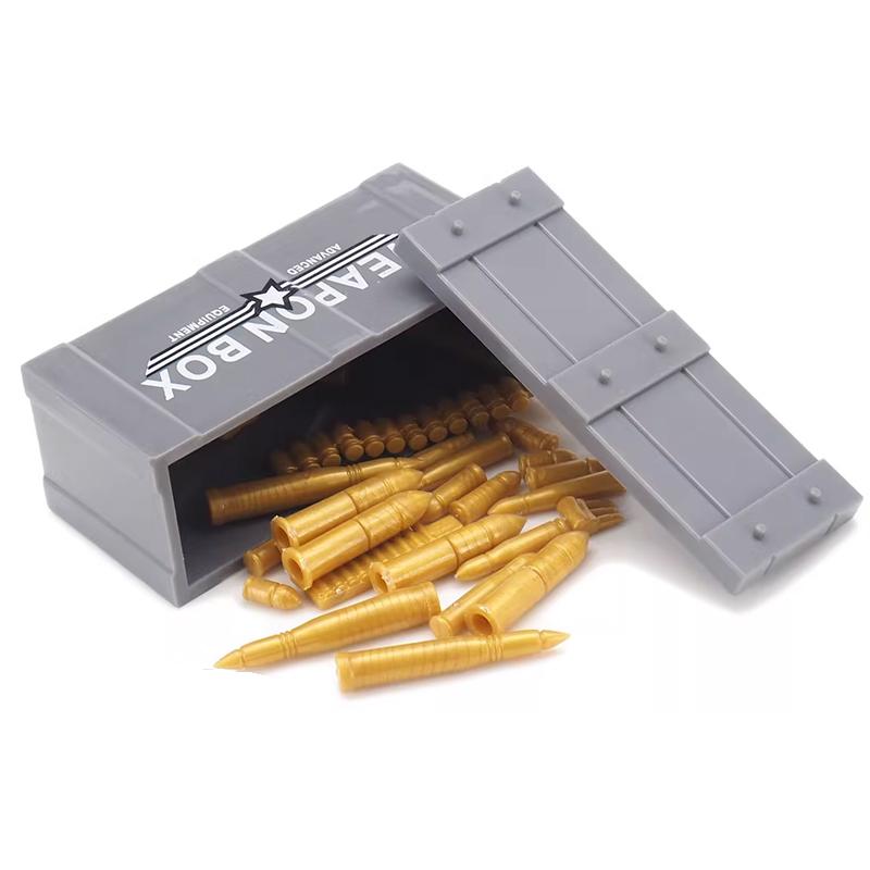 Army WWII Soldier Figure Armaments Brick Playset Gatling M2 Heavy Machine Aviation Gun NSV Bullet Chain Mortar ZB53 Toys Playsetss T12