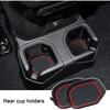 Cup Holder Coaster For Wrangler JL JLU 2018-2024 2025 Wrangler Accessories Gladiator JT -2025 Silicone Cup Erts Interior Mats Pad (Red Trim, 4-Pcs