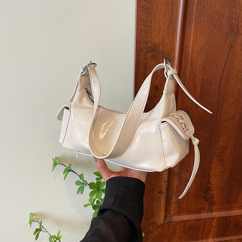 IELGY Underarm Bag Fashion Niche Design Shoulder Messenger Bag High-End Texture Baguette Bag