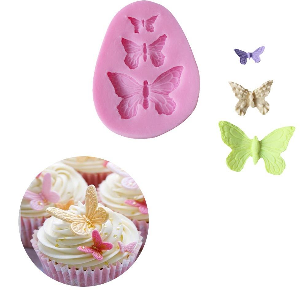 New Silicone Butterfly Shapes Mold Cake Fondant Decorating Sugar Craft Mould Tools