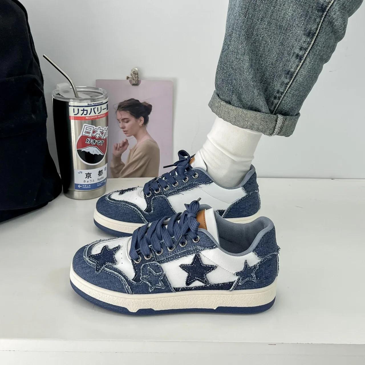 

Brand Women Casual Sneakers Fashion Stars Running Sport Shoes Women s Tennis 41 синій