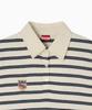 Minasu Multi Stripe Collar T Shirt_Navy Ivory