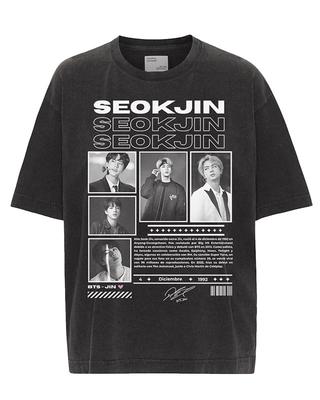 SEOKJIN JIN Bts T-shirt Women's Men's Gifts for Fans Cotton Oversized Y2k Short Sleeve Korean Kpop Streetwear Harajuku Female Clothing