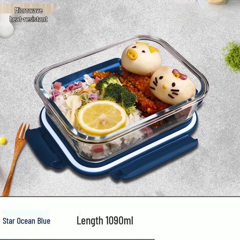 RuHan Glass Lunch Box & Heating Bowl Set