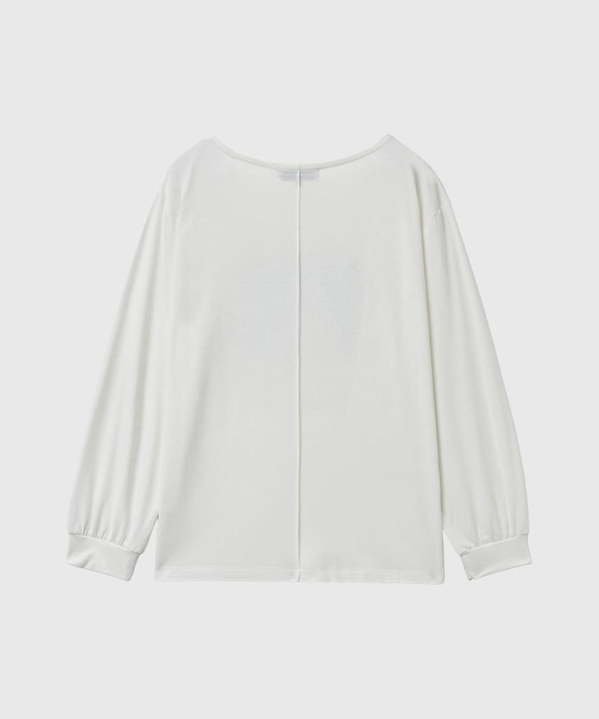 GENERALIDEA Boat Neck Loose Fit Graphic T-Shirt [White] / Gf1Lts515