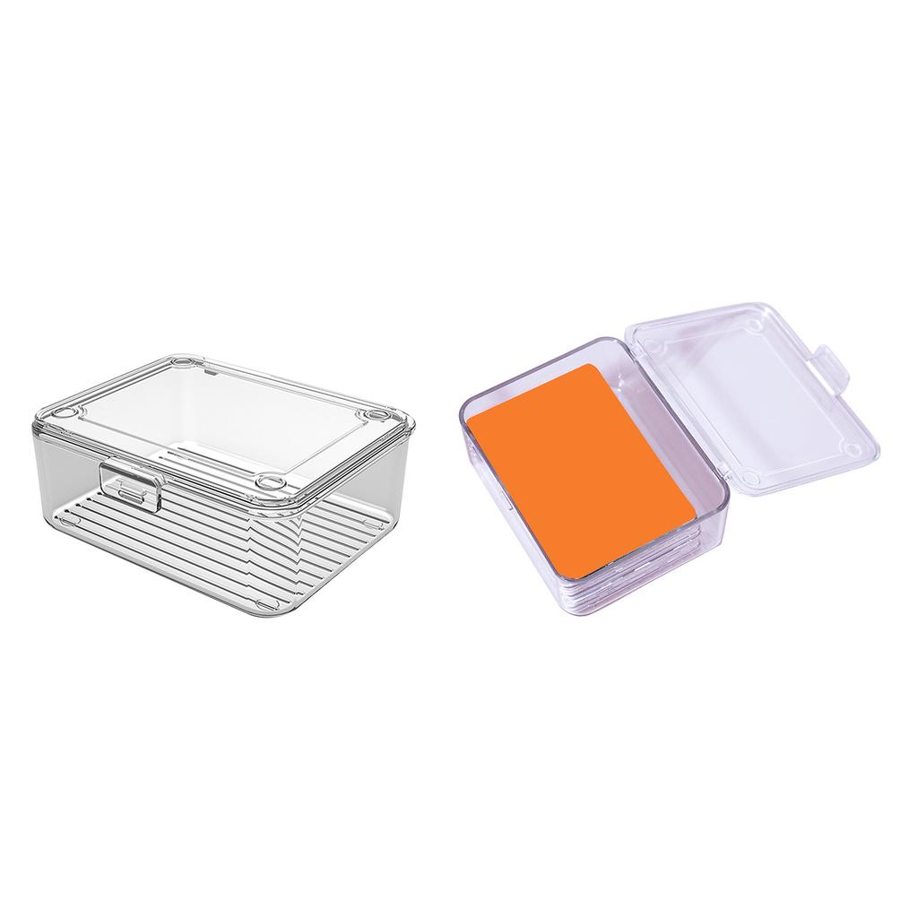 Convenient Clear Card Storage Box for Card Organization Playings Cards Storage Box Secure Closures for Easy Managements