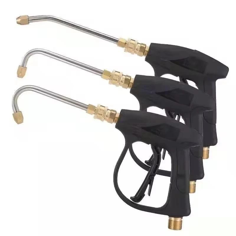 4350PSI curved rod nozzle cleaning water gun M22-14 threaded interface 1/4 quick connector for high-pressure cleaning