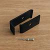 Weather Resistant Steel Wire Grid Panel Mounting Kit for Fence Posts