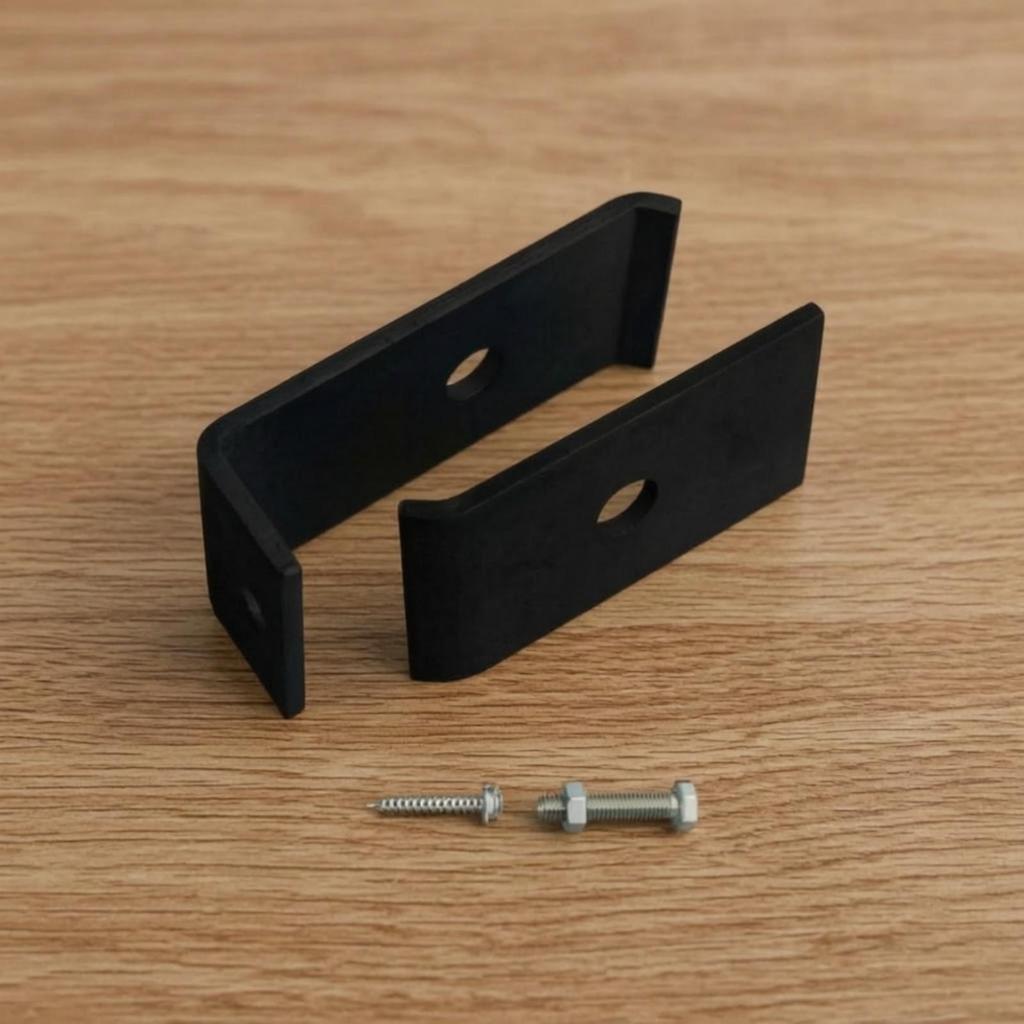 Weather Resistant Steel Wire Grid Panel Mounting Kit for Fence Posts