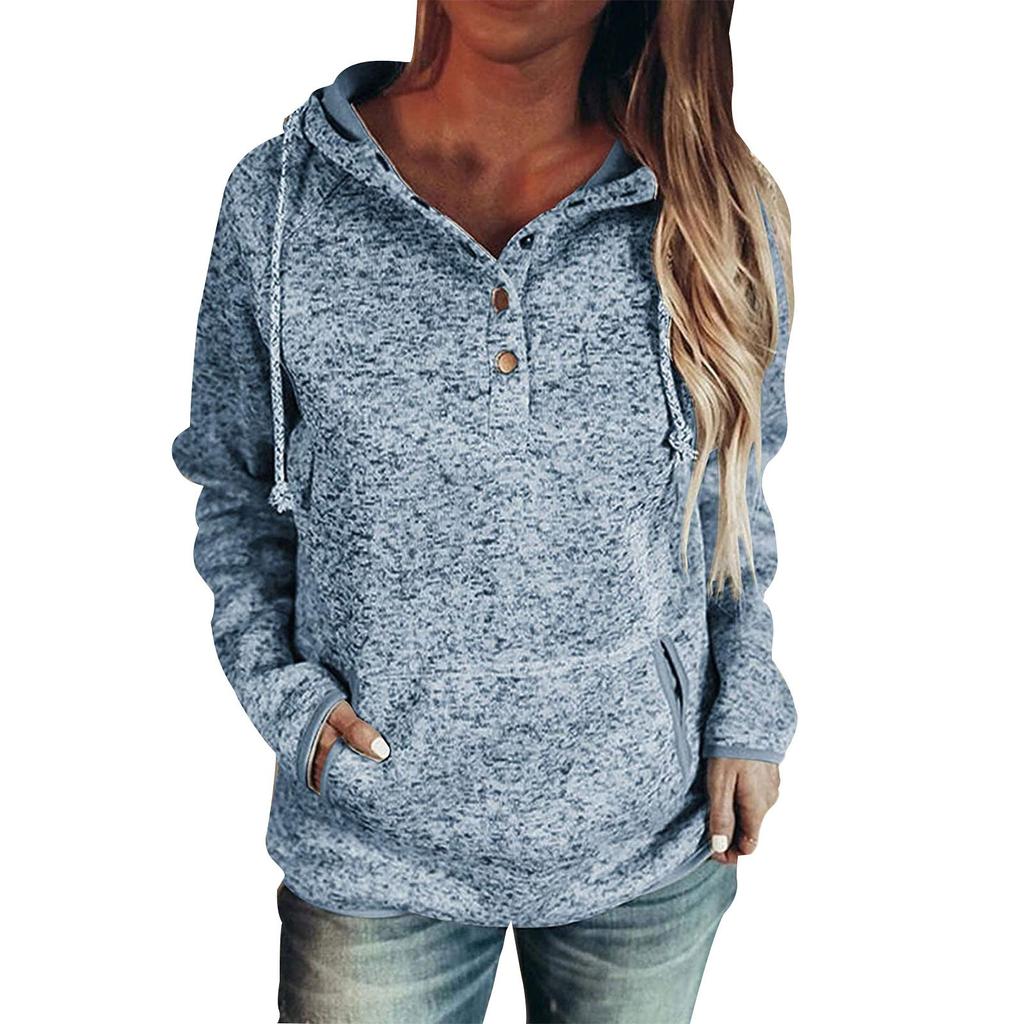 Women's Hoodie Sweatshirt Casual Pullover Tunic Top Long Sleeve Shirt