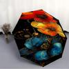 1pc Floral Abstract Automatic Open/Close Umbrella Compact Folding Umbrella, All-Season Portable Umbrella for Women/Men F1124243